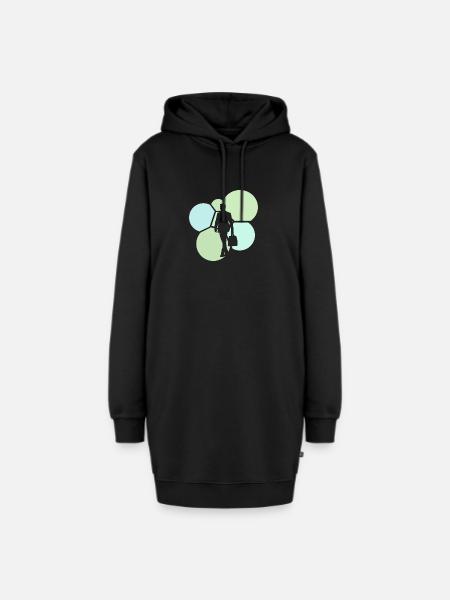 Banking Banken Wallstreet - Hoodie-Kleid - Schwarz