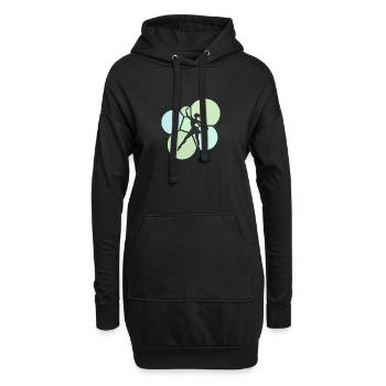 Ballett Tänzerin Oper Ballerina - Hoodie-Kleid - Schwarz - Vorne