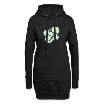 Strandtennis Beach Tennis Beach Tennis - Hoodie-Kleid - Schwarz - Vorne