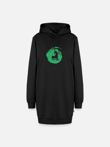 Beekeeping Biene Wabe - Hoodie-Kleid - Schwarz