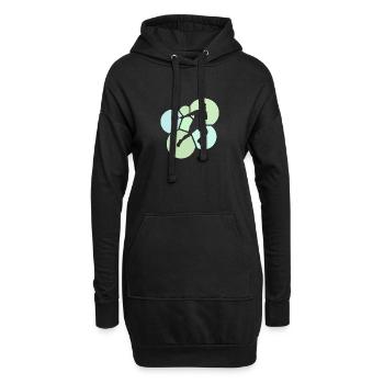 Raquettes de squash Raquettes de squash - Sweat-shirt à capuche long Femme - noir - Devant