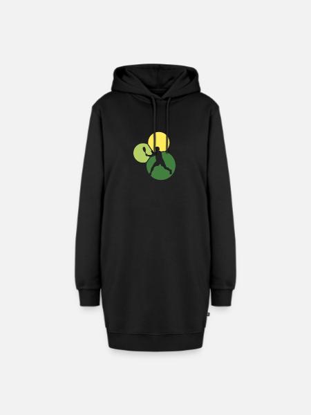 Squashspieler Squashschläger Schläger - Hoodie-Kleid - Schwarz