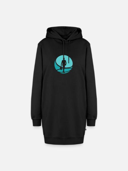Börse Banking Bänker - Hoodie-Kleid - Schwarz