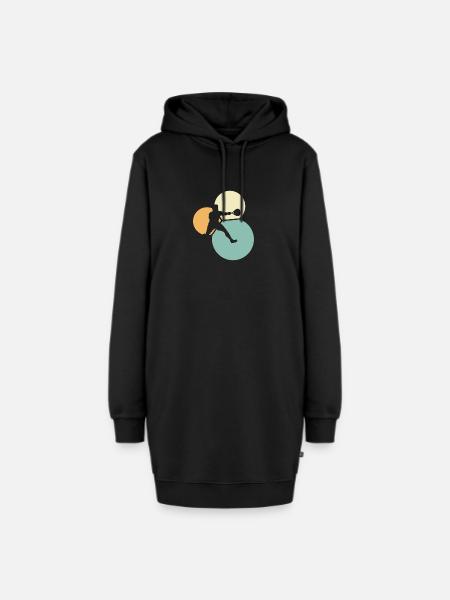 Squashspieler Squashspieler Squashschläger - Hoodie-Kleid - Schwarz