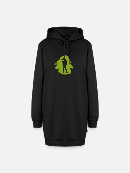 Djing Beatboxing Beatboxer - Hoodie-Kleid - Schwarz