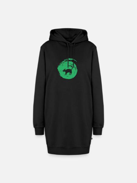 Märchen Märchen Einhorn - Hoodie-Kleid - Schwarz