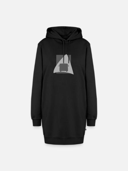 Busfahren Transport Fahrer - Hoodie-Kleid - Schwarz