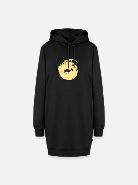 Märchen Märchen Fabelwesen - Hoodie-Kleid - Schwarz