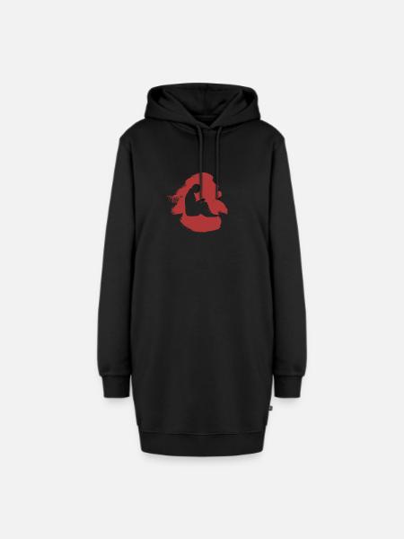 Nähen Nadel Nadel - Hoodie-Kleid - Schwarz