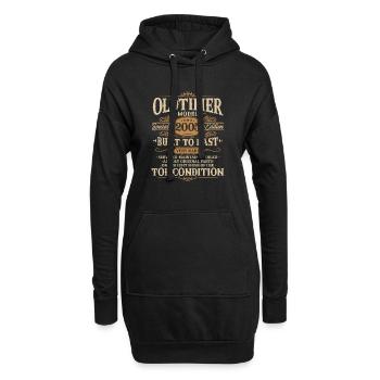 Oldtimer 2005 Jahrgang geboren Geburtstag Geschenk - Hoodie-Kleid - Schwarz - Vorne