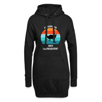 Strauß Ostrich Vogel Strauß Ornithologie - Hoodie-Kleid - Schwarz - Vorne