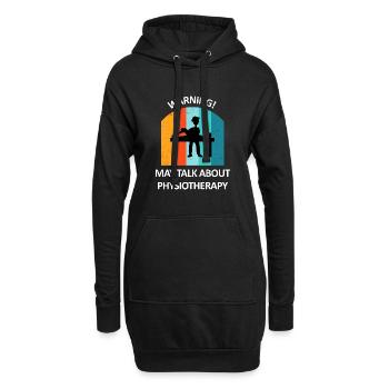 Physiotherapeut Humorvoll Geschenk Spruch Lustig - Hoodie-Kleid - Schwarz - Vorne