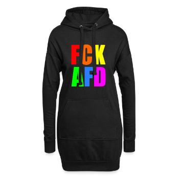 Fck afd - Hoodie-Kleid - Schwarz - Vorne