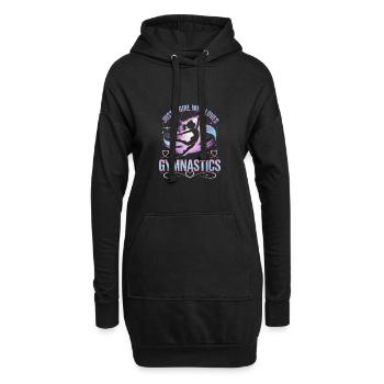 Juste une fille qui aime la gymnastique - Sweat-shirt à capuche long Femme - noir - Devant