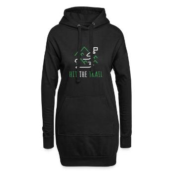 Cadeau de chemise de jogging trail running trail running - Sweat-shirt à capuche long Femme - noir - Devant