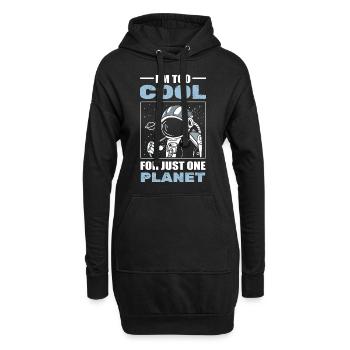 Astronaute Planet Ingénieurs aérospatiaux - Sweat-shirt à capuche long Femme - noir - Devant