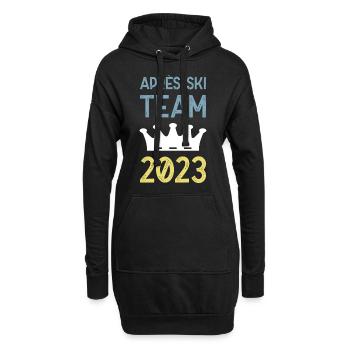 Apres Ski 2023 Krone - Hoodie-Kleid - Schwarz - Vorne