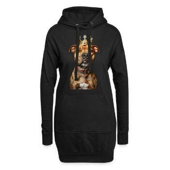 Staffordshire Bull Terrier - Sweat-shirt à capuche long Femme - noir - Devant