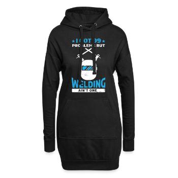 Schweißer schweißen Metall Schlosser - Hoodie-Kleid - Schwarz - Vorne