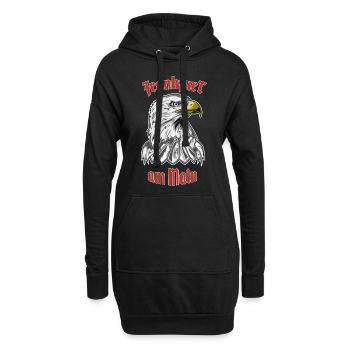 Frankfurt am Main T-Shirt Frankfurter Adler FFM - Hoodie-Kleid - Schwarz - Vorne
