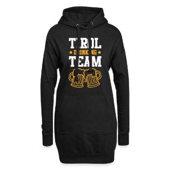 Équipe de buveurs du Tyrol - Sweat-shirt à capuche long Femme - noir - Devant