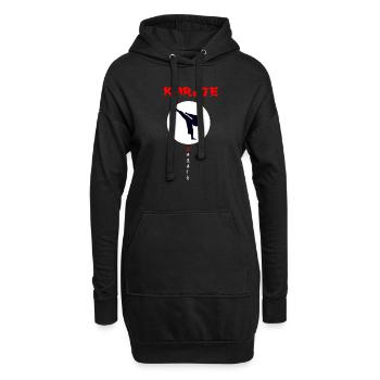 Karate Kampfsport Kampfkunst Japan Dojo - Hoodie-Kleid - Schwarz - Vorne