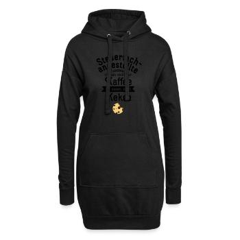Steuerfachangestellte Trinken Nicht Nur Kaffee... - Hoodie-Kleid - Schwarz - Vorne