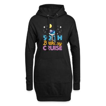 50th Birthday Cruise - Hoodie Dress - black - Front