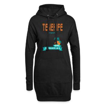 Tenerife - Espagne - Sweat-shirt à capuche long Femme - noir - Devant