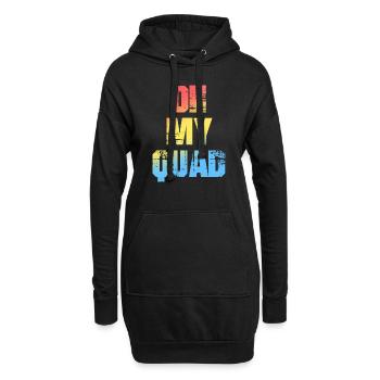 Oh My Quad ATV Slogan für Quad-Fahrer - Hoodie-Kleid - Schwarz - Vorne