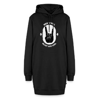 Rock 'N' Roll Devil Horns Metal Fork Rock Gift - Sweat-shirt à capuche long Femme - noir - Devant