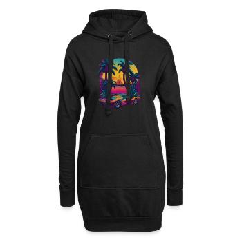 Vintage Hyper Car Super Car Car Lovers - Sweat-shirt à capuche long Femme - noir - Devant