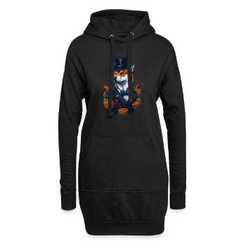 Shiba Inu Hat Crypto Coin Dogecoin Meme Drôle - Sweat-shirt à capuche long Femme - noir - Devant