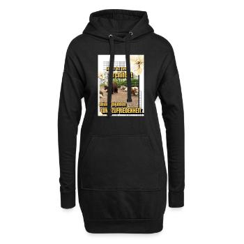 Herde Motto - Hoodie-Kleid - Schwarz - Vorne