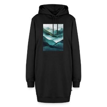 Poster Geo Nature Paint 5 - Hoodie-Kleid - Schwarz - Vorne