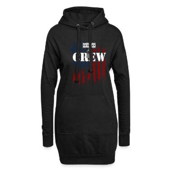 Veteran Crew - Veteran - Hoodie-Kleid - Schwarz - Vorne