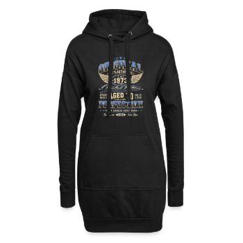 Original 1973 Vintage Born Cadeau d’anniversaire - Sweat-shirt à capuche long Femme - noir - Devant