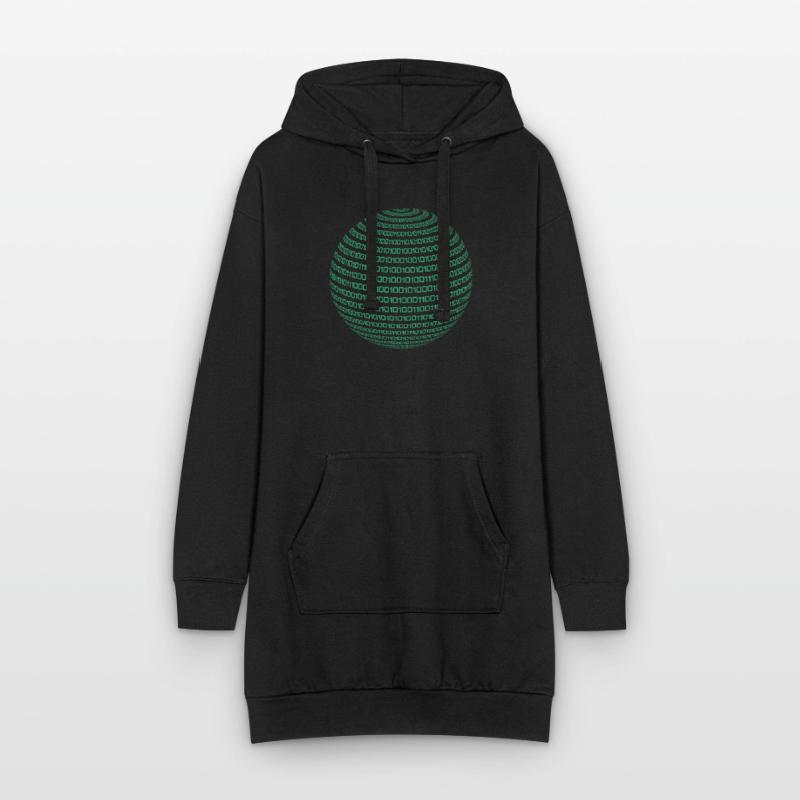 Binary Code Code Computer Science Nerd Student Gift Hoodie Dress