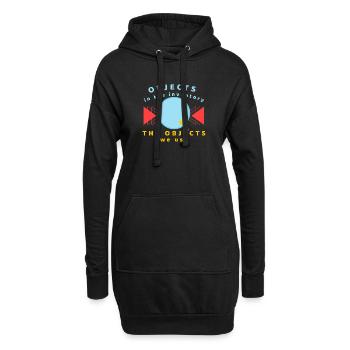 Objekte im Inventar, das wir verwenden - Hoodie-Kleid - Schwarz - Vorne