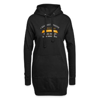 Désirs croisés, nous ne revenons pas - Sweat-shirt à capuche long Femme - noir - Devant