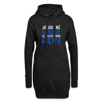 Je Suis Né Gamer ADN - Hoodie Dress - black - Front