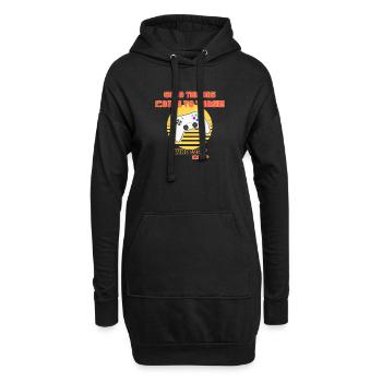 Retro Arcade Gaming Camp Logo - Hoodie Dress - black - Front