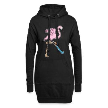 Hockey sur gazon Flamingo Stick - Sweat-shirt à capuche long Femme - noir - Devant