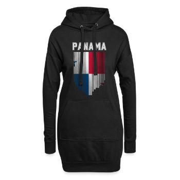 Drapeau panaméen, fierté panaméenne - Sweat-shirt à capuche long Femme - noir - Devant