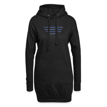 Poolküchen-Witz - Hoodie-Kleid - Schwarz - Vorne