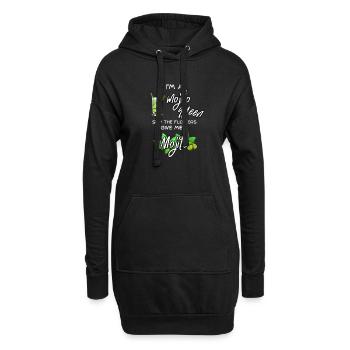 Reine Mojito - Sweat-shirt à capuche long Femme - noir - Devant