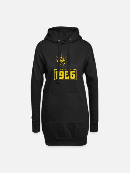 Retro Revolution 1966 T-Shirt Design - Sweat-shirt à capuche long Femme - noir