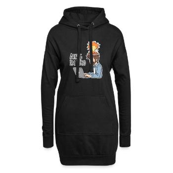 Alltag im Büro - Das komplette CHAOS - Hoodie-Kleid - Schwarz - Vorne