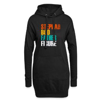 Stepdad Bod Father Figure Gradient - Hoodie-Kleid - Schwarz - Vorne
