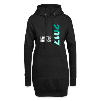 9e anniversaire 2017 Légende du cadeau de garçon - Sweat-shirt à capuche long Femme - noir - Devant
